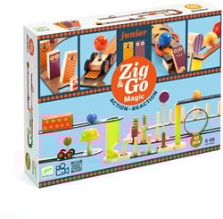 Djeco houten kettingreactiespel Zig & Go Junior Magic 43 stuks