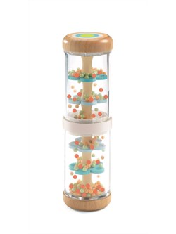 Djeco baby speelgoed regenmaker BabyRaini houten muziekspeelgoed