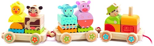 Djeco baby kleuren Creaferme - 24 stukjes