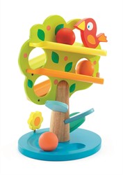Djeco houten baby speelgoed kleuren glijbaan - Tac Boum Pom
