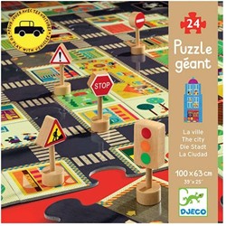 Djeco puzzel stad - pop to play - FSC MIX - speelgoed