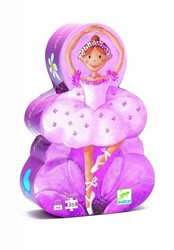 Djeco silhouetpuzzels The ballerina with the flower - 36 stukjes