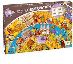 Djeco observatiepuzzels History + booklet - 350 stukjes