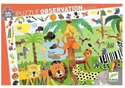 Djeco observatiepuzzels Jungle - 35 stukjes