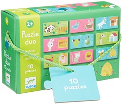 Djeco duo-trio puzzels Habitat