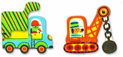 Djeco duo-trio puzzels Articulo Vehicles