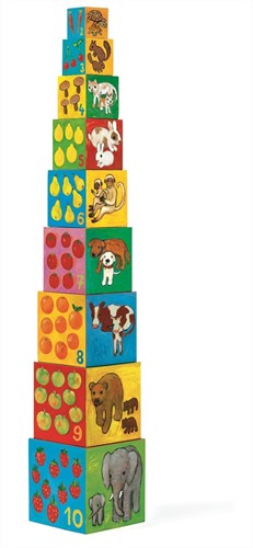 Djeco kartonnen blokken  My friends blocks