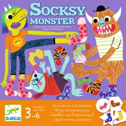 Djeco bordspel Socksy Monster - memorie en samenwerking FSC MIX