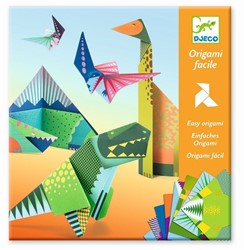 Djeco kit origami dinosaures - papier FSC - activité créative