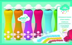 Djeco kleuren 6 Foam Markers