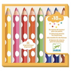 Djeco kleuren 8 colouring pencils for young children