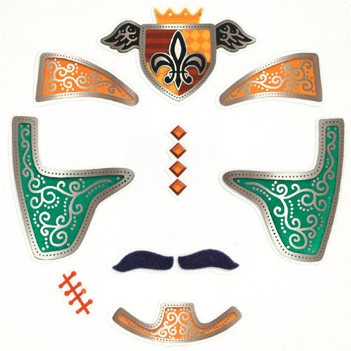 Djeco stickers visage chevalier - set de stickers jouet enfants-2