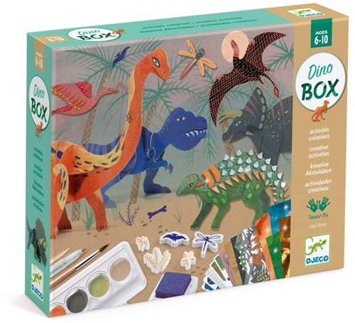 Djeco Boîte de bricolage Le monde des dinosaures