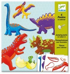 Djeco kleurplaten Dinos