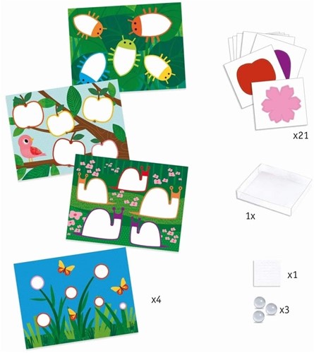 Djeco Set de bricolage pour peindre avec des billes Nature Multicolore