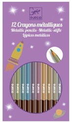 Djeco kleuren 8 metallic pencils