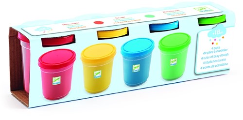 Djeco 4 pots de pâte à modeler