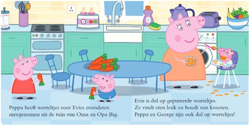 Big Balloon Peppa Pig kartonboek Evie voor kinderen vanaf 3 jaar-3