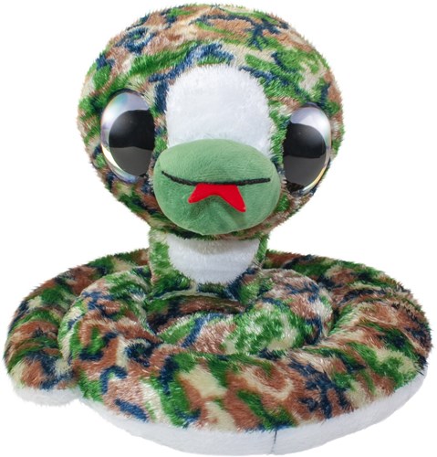 Lumo Stars pluche slang Kake - knuffeldier 42cm groen