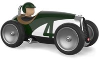 Baghera speelgoedauto - Racing Car groen - retro design speelgoedauto
