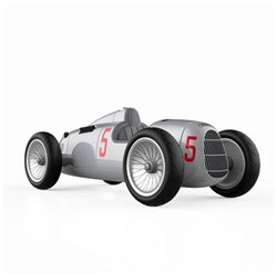 Baghera speelgoedauto - Audi raceauto zilver speelgoedauto cadeau