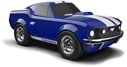 Baghera speelgoedauto Ford Mustang blauw - vintage miniatuurauto