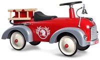 Baghera loopauto - Brandweerwagen retro ride-on speelgoedauto rood-2