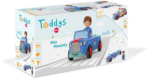 Toddys voiture jouet Mio Mounty avec figurine mobile et moteur à volant d'inertie-3