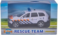2-Play Politieauto Die-cast Pull Back met Licht en Geluid 11 cm
