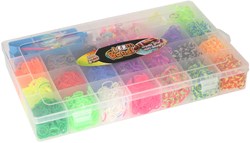 Loom Bands complete set 5600 stuks met bord en accessoires