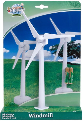 Kids GLOBE moulin à vent jouet ferme 1:32 blanc 29cm interactif