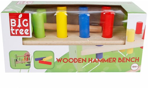 Houten hamerbank speelgoed - educatief houten speelgoed voor peuters