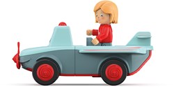 Toddys voiture jouet Paula Pretty avec figurine mobile et moteur à friction