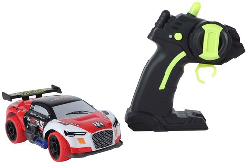 Voiture de course RC jouet avec lumière 2.4GHz rouge 13cm - voiture télécommandée-2