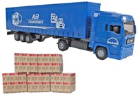 Kids GLOBE MAN vrachtwagen speelgoed met oplegger 30cm - speelgoedauto-2
