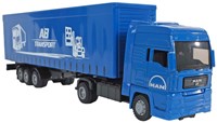 Kids GLOBE MAN vrachtwagen speelgoed met oplegger 30cm - speelgoedauto-3