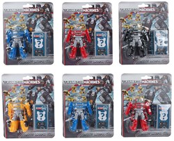 Robot Auto speelgoed - Transformachines - 9,5cm - Multi kleuren