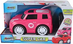 Voiture télécommandée Roadstar RC rose jouet 27Mhz 13,5cm