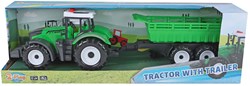 Tracteur jouet 2-Play avec remorque, fonction basculante, lumière et son