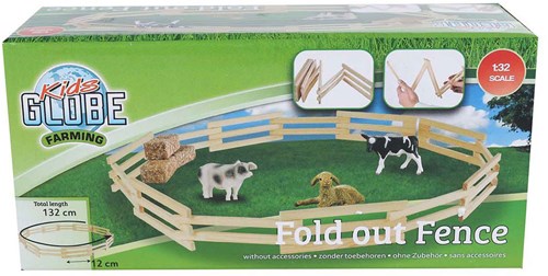 Kids GLOBE clôture jouet en bois 1:32 - 132cm barrière de ferme