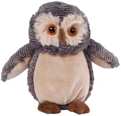 Uil knuffel pluche 18cm zacht speelgoed Take Me Home multi kleuren