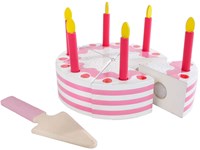 Set de gâteau d'anniversaire en bois avec 13 pièces pour enfants-2