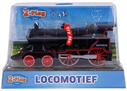 Die-cast locomotief speelgoed met licht en geluid, 14cm, pull-back trein