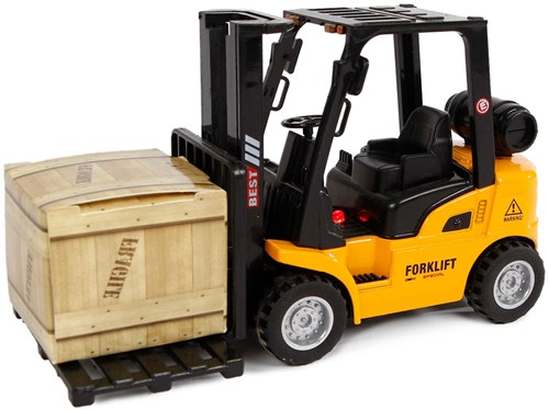 Chariot élévateur jouet die-cast avec lumière et son 14cm - chariot-2