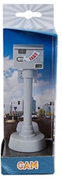 Kids GLOBE speelgoed flitspaal met licht en geluid 12cm verkeersspeelgoed