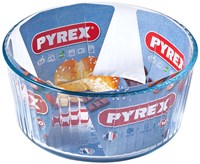 Pyrex moule à soufflé en verre 21 cm transparent plat à four
