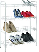 Tomado schoenenrek 4 lagen wit - schoenen opbergen - 12 paar - metaal-3