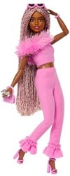 Barbie pop Fashionista deluxe met vlechten - speelpop met accessoires