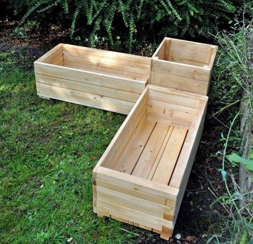 Cosy Hoek Plantenbak Set 3-delige Set