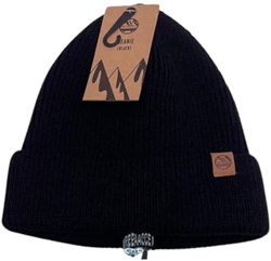 Six Peaks muts - warme beanie voor kinderen en volwassenen - zwart